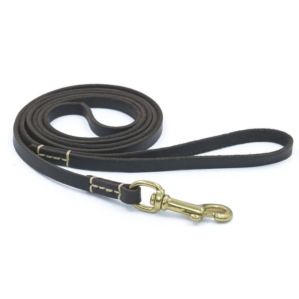 Handmade full-grain leather dog leash — Furmonogram